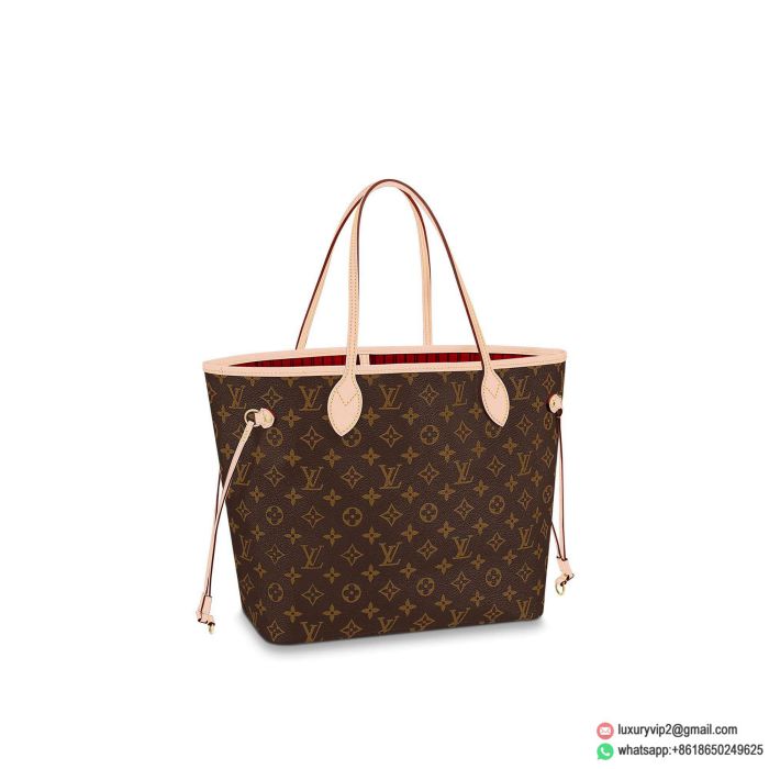 Replica LV NEVERFULL MM medium Monogram M41177 red Shopping Bags