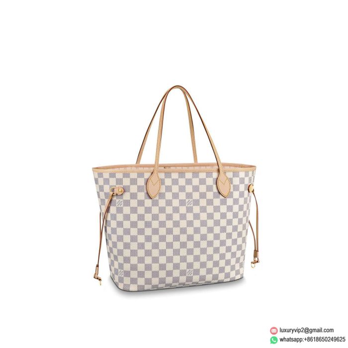Replica LV NEVERFULL MM medium N41361 White Shopping Bags