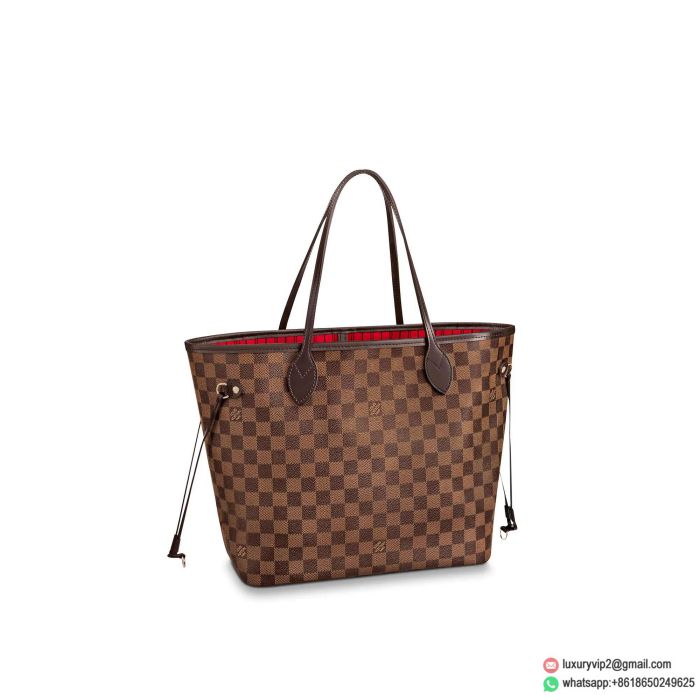 Replica LV NEVERFULL MM medium N41358 red Shopping Bags