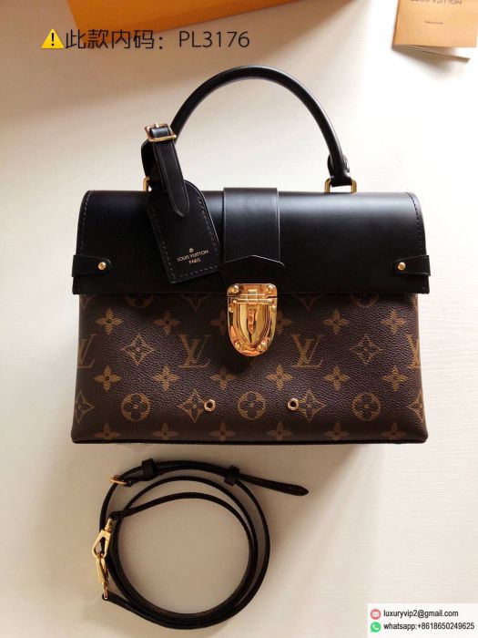 Replica LV Messenger Bags Black Monogram M43125 Tote Bags