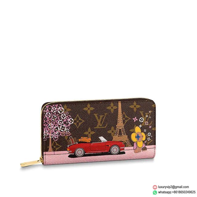Replica LV Pink ZIPPY M68487 Wallets