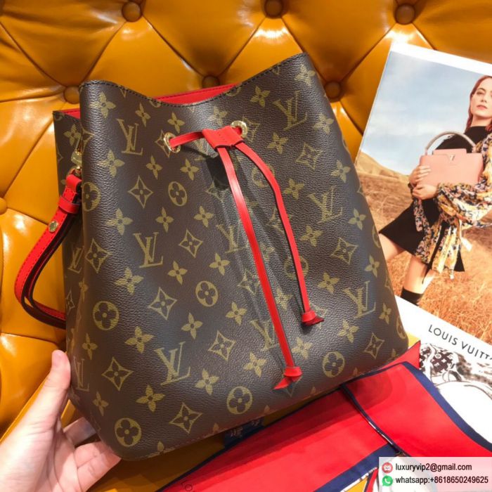 Replica LV Monogram red NeoNoe M44021 Bucket Bags