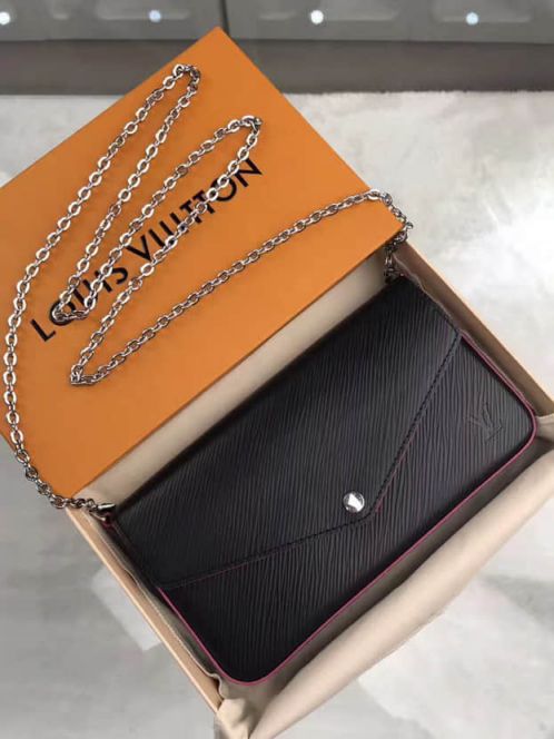 Replica LV Shoulder Bags Pochette Felicie Epi On Chain M64579