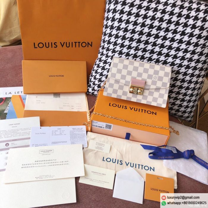 Replica LV N60357 White CROISETTE chain Shoulder Bags