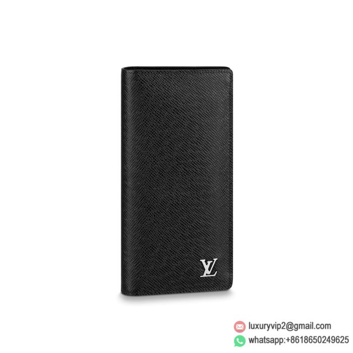 Replica LV M30285 Embossed Ta&iuml;ga Leather Brazza Wallets