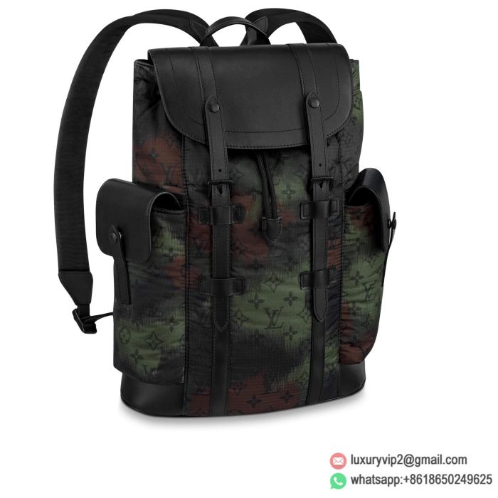Replica LV M56411 Christopher Small camo Backpack Bags