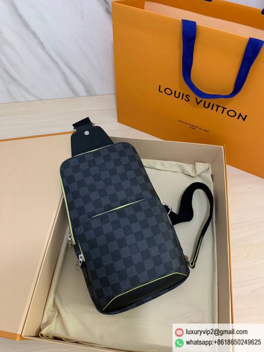Replica LV N42424 Damier Graphite Avenue Sling Fanny Packs