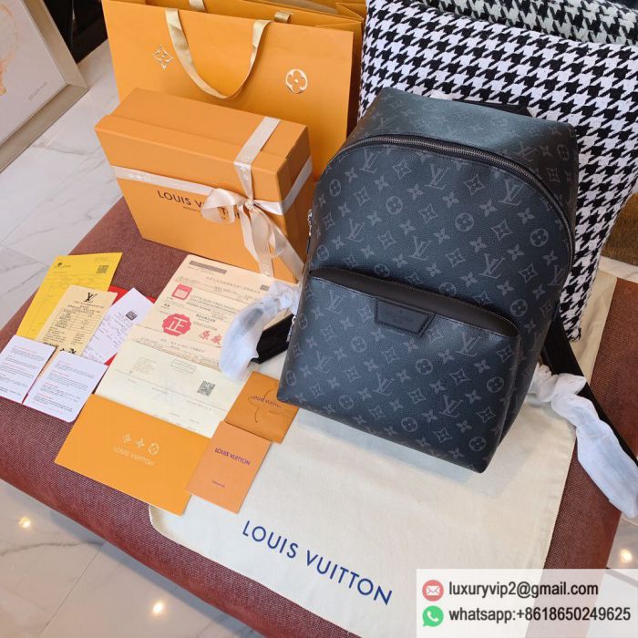 Replica LV M43186 Monogram Eclipse Discovery Backpack Bags
