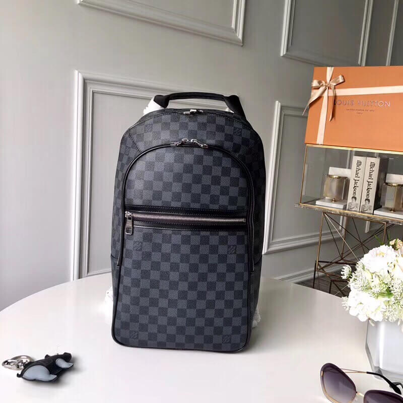 Replica Louis Vuitton LV Michael N58024 Black Backpacks