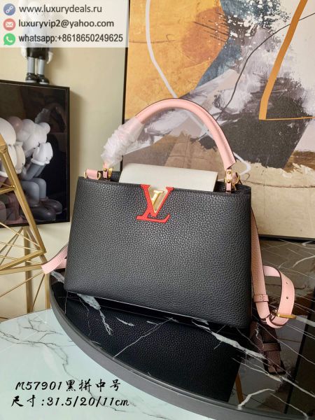 Replica Louis Vuitton LV Capucines MM M57901 Multicolor Leather Tote Bags