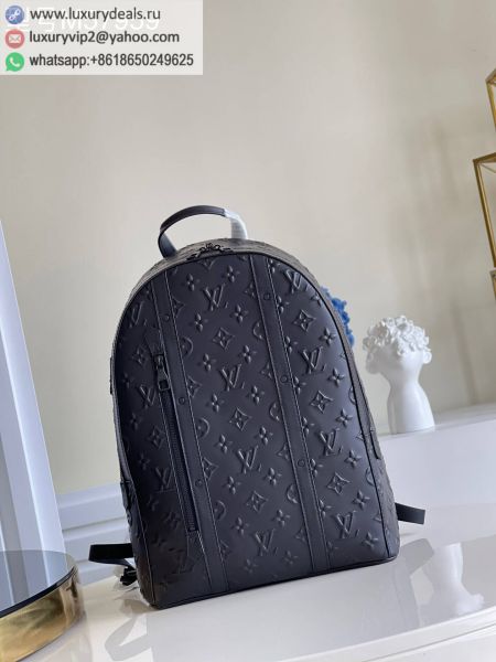Replica Louis Vuitton Armand M57959 Black Leather Backpacks