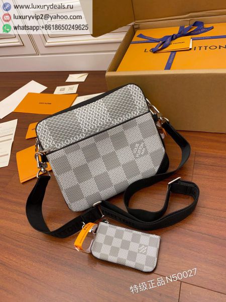 Replica Louis Vuitton LV Trio Three in One Messenger N50027 White PVC Shoulder Bags