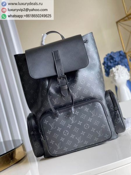 Replica Louis Vuitton LV Backpack Trio M45538 Black PVC Backpacks
