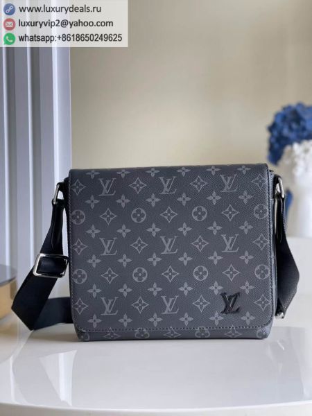 Replica Louis Vuitton LV District PM PM Messenger M45272 Black Canvas Shoulder Bags