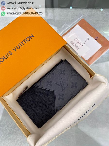 Replica Louis Vuitton LV Coin Card Holder M69533 Silver PVC Card Holders