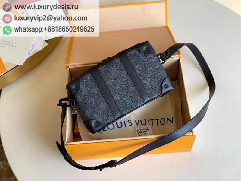 Replica Louis Vuitton LV Soft Trunk Bag Box M69838 Black PVC Shoulder Bags