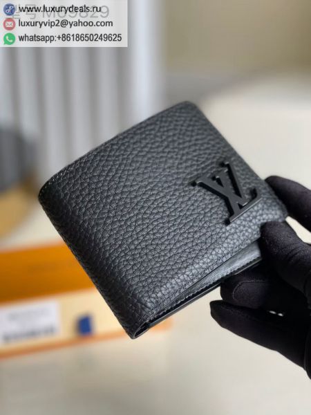 Replica Louis Vuitton LV H26 Aerogram Multiple M69829 Black Leather Wallets