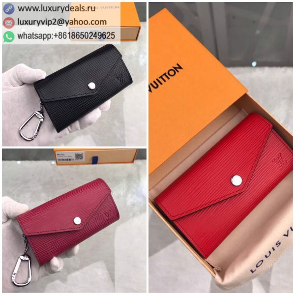 Replica LV Epi Key Pouch Noir M56245 M56246 M56247 Red, Wine Red, Black Epi Wallets