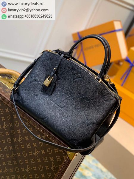 Replica Louis Vuitton LV Grand Palais Handbags M45811 Black Leather Tote Bags