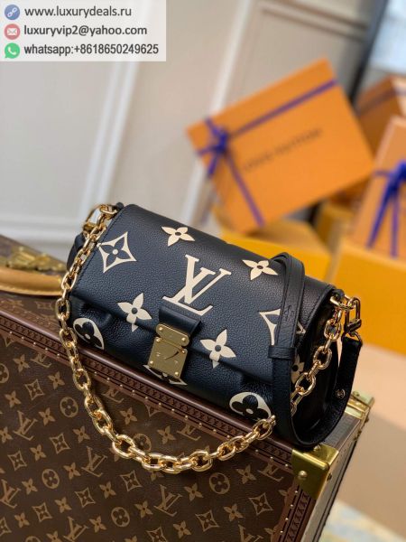 Replica Louis Vuitton LV Favorite M45859 Black Leather Shoulder Bags