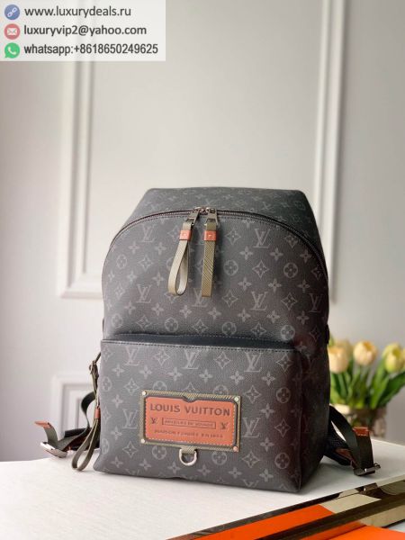Replica Louis Vuitton LV Discovery Backpack M45218 Black PVC Backpacks