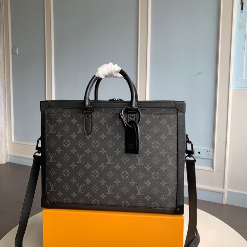 Replica Louis Vuitton LV Soft Trunk M44952 Black PVC Briefcases