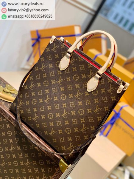 Replica Louis Vuitton LV Sac Plat MM handbag M45848 Monogram Tote Bags