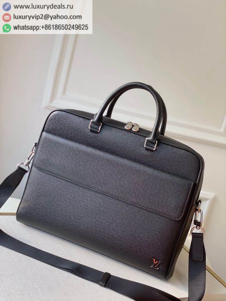 Replica Louis Vuitton LV Alex M30440 Black Leather Briefcases