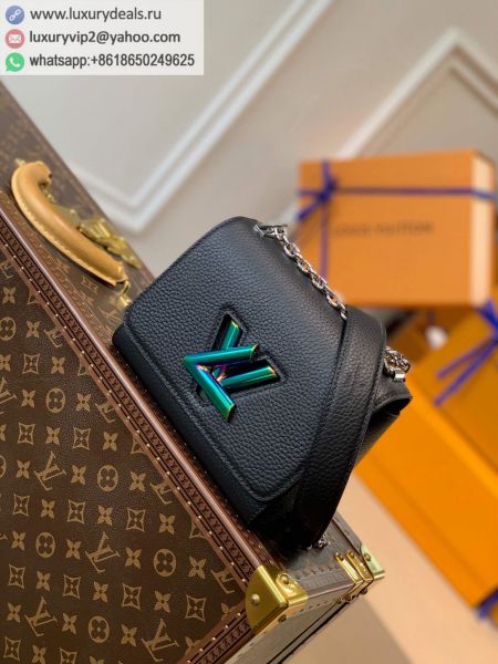 Replica Louis Vuitton LV Twist Mini bag M58597 Black Leather Shoulder Bags