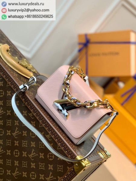 Replica Louis Vuitton LV Twist PM bag M58566 Pink Epi Shoulder Bags