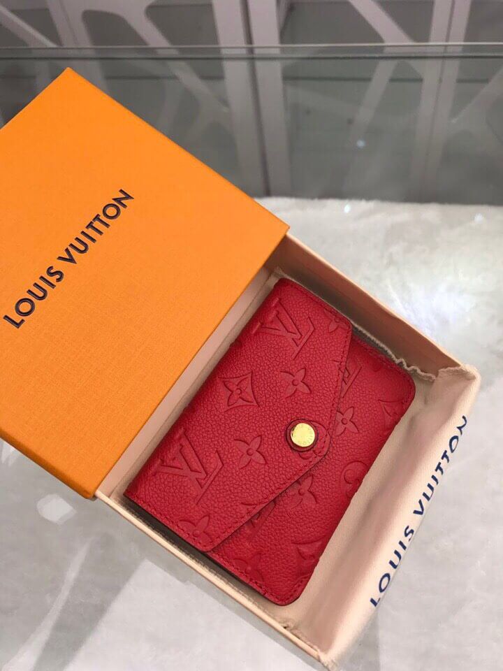 Replica Louis Vuitton LV Key Pouch M60634 Red Leather Wallets