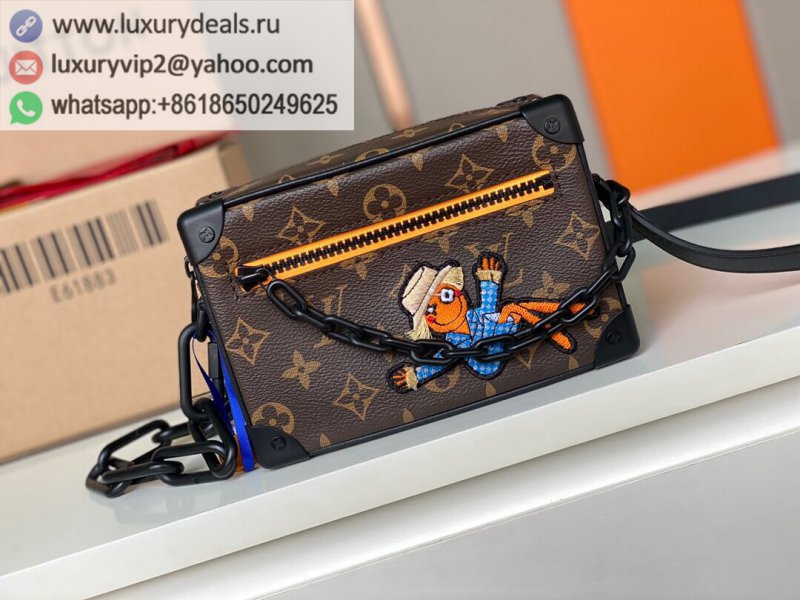 Replica Louis Vuitton Mini Soft Trunk Doll Scarecrow Box Chain Bag M80159