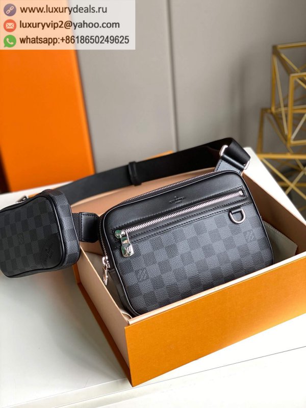 Replica Louis Vuitton Scott Messenger Damier 2 in 1 messenger bag N50018