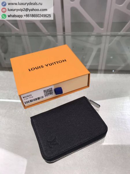 Replica Louis Vuitton LV Zippy M32832 Black Leather Wallets