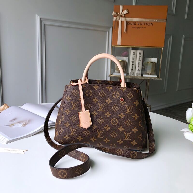 Replica Louis Vuitton LV MONTAIGNE BB PM M41055 Monogram Tote Bags
