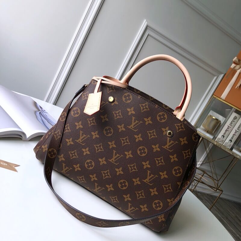 Replica Louis Vuitton LV MONTAIGNE MM M41056 Monogram Tote Bags