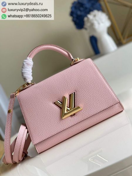 Replica Louis Vuitton LV Twist One Handle Bag M57584 Pink Leather Tote Bags