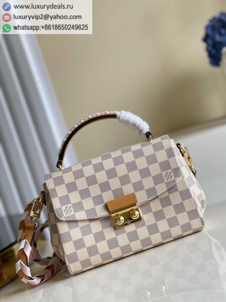 Replica Louis Vuitton LV Croisette N50053 White Canvas Tote Bags