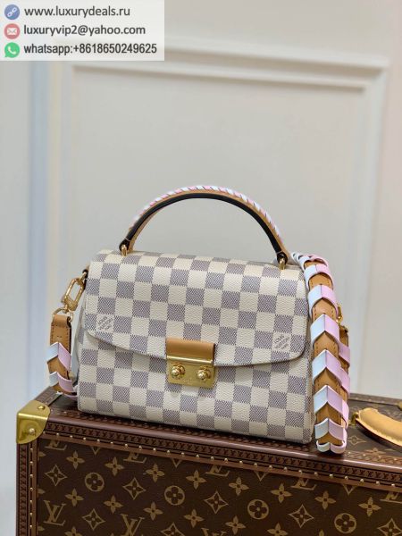 Replica Louis Vuitton LV Croisette N50053 White PVC Tote Bags