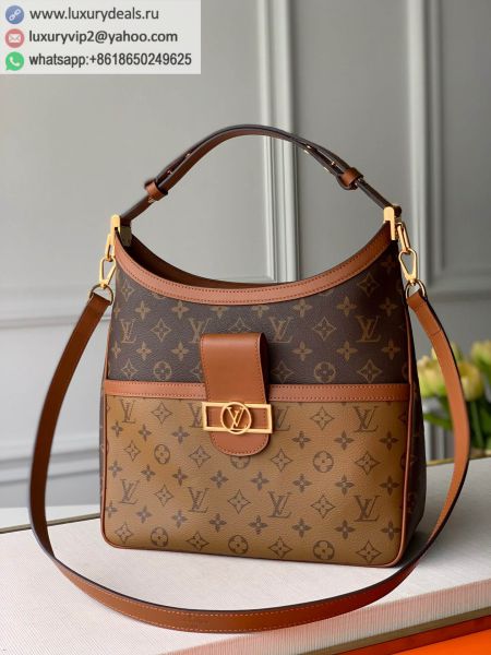 Replica Louis Vuitton LV Hobo Dauphine MM M45195 Multicolor PVC Tote Bags