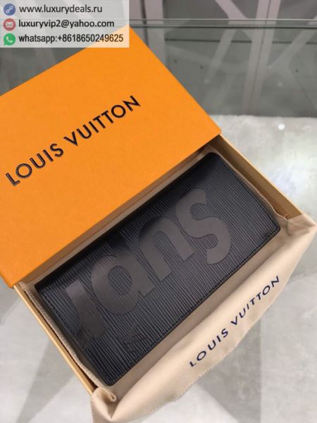Replica Louis Vuitton LV x Supreme M60622 Black Epi Wallets
