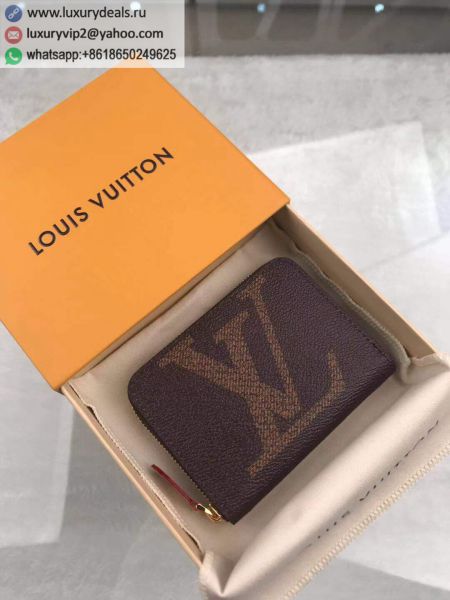 Replica Louis Vuitton LV Giant M67690 Coffee Leather Wallets