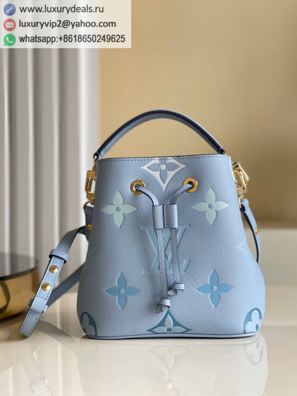 Replica Louis Vuitton NeoNoe BB gradient blue bucket bag M45709