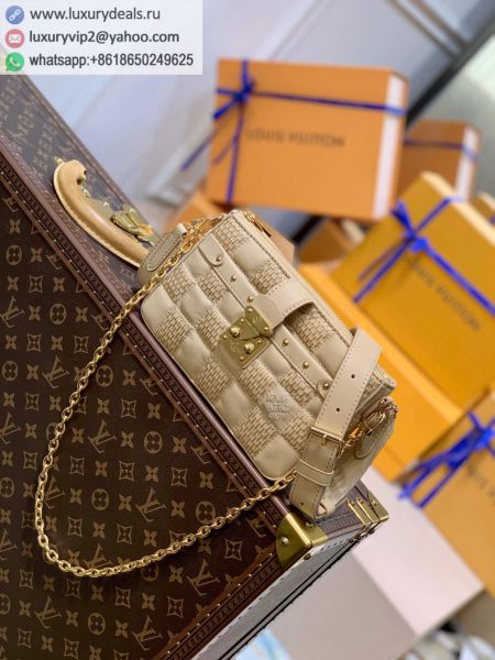 Replica Louis Vuitton LV Pochette Trocadero Camera Bags M59048 Brown Sheepskin Shoulder Bags