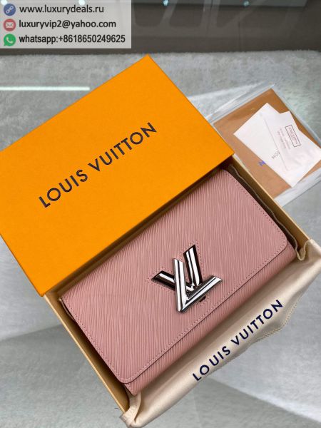 Replica Louis Vuitton LV Twist M61178 Pink Epi Wallets
