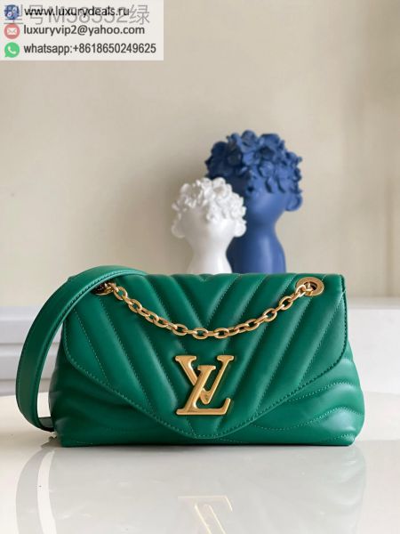 Replica LV New Wave Chain Bag M58664 Green Leather Shoulder Bags