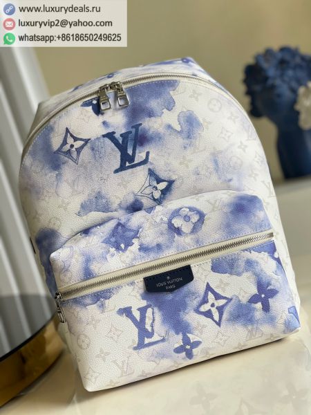 Replica Louis Vuitton LV Discovery M45760 White PVC Backpacks