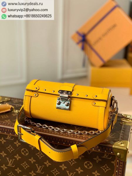 Replica Louis Vuitton LV Papillon Trunk Bag M58647 Yellow Epi Shoulder Bags