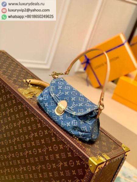 Replica Louis Vuitton LV Retro M95050 Blue Denim Shoulder Bags