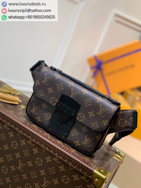 Replica Louis Vuitton LV S Lock Sling Bag M45807 Black Monogram Fanny Packs